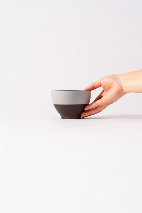 Smoky-Resin Soup Bowls Smoky Gray