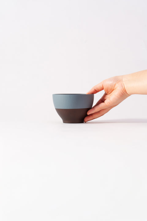 Smoky-Resin Soup Bowls Smoky Blue