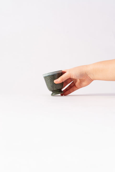 Mino Ware Raised Foot Mini Bowl