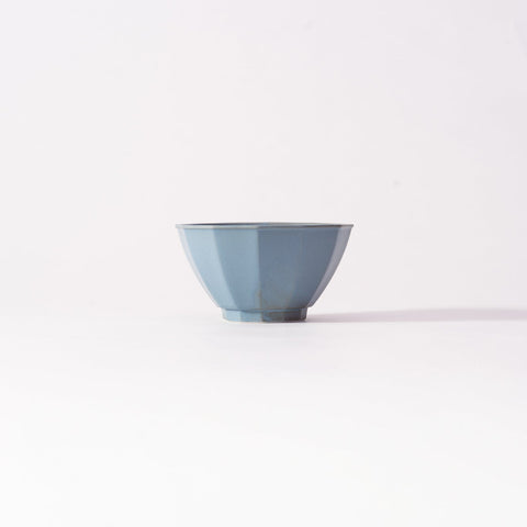 Mino Ware Octagon Rice Bowl Light Blue