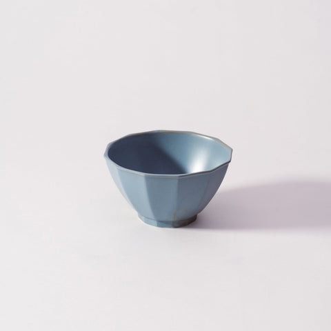 Mino Ware Octagon Rice Bowl Light Blue