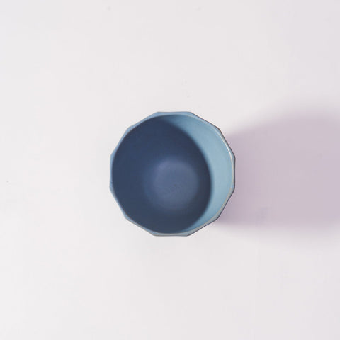 Mino Ware Octagon Rice Bowl Light Blue