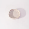 Stackable Organic Deep Plate Small in Ivory, top view