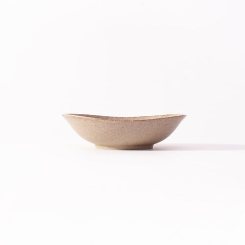 Organic Bowl Medium in Beige, side view