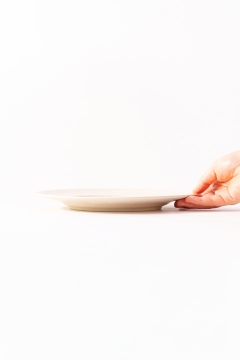 Mino Ware Matte Colored Rim Serving Plate Medium