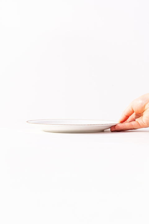 Mino Ware Colored Rim Plate Medium
