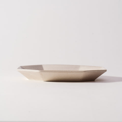 Mino Ware Octagon Oval Plate Small