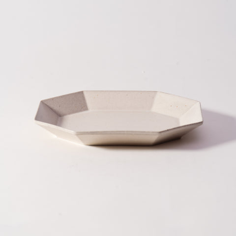 Mino Ware Octagon Oval Plate Small