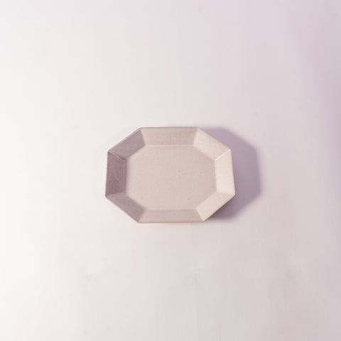 Mino Ware Octagon Oval Plate Small