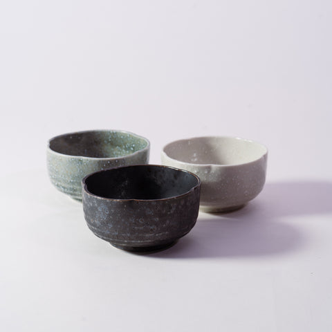 Mino Ware Rokubei Medium Plum Shape Bowl