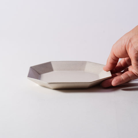 Mino Ware Octagon Oval Plate Small