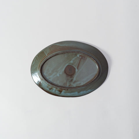 Deluxe Black Soil Oval Plate Medium