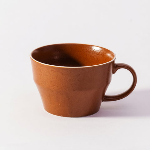 Mino Ware Colored Rim Wide Mug